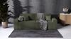 AX LIVING Cord Sofa Talaton 248cm Schlafsofa Grün mit Kissen Bettkasten Bild 2