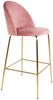 Barhocker >Lausanne< (2er-Set) in Rosa, Velour - 55x108x60cm (BxHxT) Bild 4