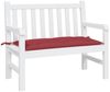 vidaXL Gartenbank-Auflage Weinrot 110x50x7 cm Oxford-Gewebe 361820 Bild 3