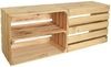 CHICCIE 2 Set Holzkiste Noa Natur - 1x langes Regal geflammt Obstkiste Bild 5
