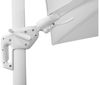 Schneider Schirme Ampelschirm, Rhodos Twist Bianco, Weiß / Weiß, 3x3 m Bild 2