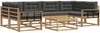 vidaXL Outdoor-Sofagarnitur mit Kissen 5 pcs Weiß und Anthrazit 3386141 Bild 2