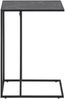 Beistelltisch >Inverness< in Schwarz matt aus MDF Metall - 43x63x35cm (BxHxT) Bild 3