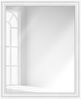 WANDStyle Wandspiegel H390 aus Massivholz in Weiß gemasert 36 x 96 cm im Stil Landhaus Bild 2