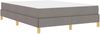 vidaXL Boxspringbett mit Matratze Taupe 160 x 200 cm Stoff 3398581 Bild 4