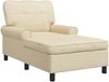 vidaXL Lounge-Liege mit Kissen Creme 91 x 157 x 91 cm Stoff 42022936 Bild 2