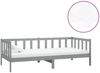 vidaXL Tagesbett mit Matratze 90x200 cm Grau Massivholz Kiefer [3083626] Bild 2
