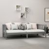 vidaXL Tagesbett mit Matratze 90x200 cm Grau Massivholz Kiefer [3083626] Bild 3