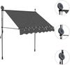 vidaXL Einziehbare Markise Handbetrieben mit LED 200 cm Anthrazit 145864 Bild 3