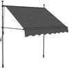 vidaXL Einziehbare Markise Handbetrieben mit LED 200 cm Anthrazit 145864 Bild 2