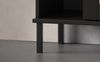 Sideboard >WZ-0800< 4 Schübe, 2 Türen, Kiefer massiv schwarz lackiert - 140x80x40 (BxHxT) Bild 5