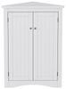 Flieks Eckschrank (1-St, B61,5xT34,5xH90 cm) Badkommode Mehrzweckschrank Eckkommode mit 3 Fächern Weiß Bild 4