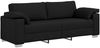 vidaXL 3-Sitzer-Sofa Schwarz 220 cm Stoff 4105239 Bild 2
