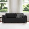 vidaXL 3-Sitzer-Sofa Schwarz 220 cm Stoff 4105239 Bild 3