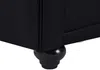 Vente-unique - CHESTERFIELD Sofa Kunstleder Schwarz - B 88 cm x H 72 cm x L 165 cm Bild 5
