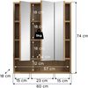 Aqua Spiegelschrank in Evoke Oak Nachbildung Bild 4