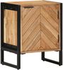 vidaXL Nachttisch Braun 40 x 30 x 50 cm Massivholz Akazie und Metall 374104 Bild 3