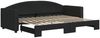 vidaXL Tagesbett Ausziehbar Schwarz 80x200 cm Stoff 3197185 Bild 2