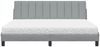 vidaXL Bett mit Matratze "Hanko" Hellgrau 180x200 cm Stoff 3310545 Bild 5
