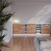 Küchenschrank für Dachschrägen R-Line Goldkraft Eiche 60 cm mit 2 Schubladen, Schrankkorpus 60 cm Tiefe Vicco Bild 5