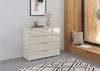 OTTO home Schubkastenkommode Sideboard Schubladenkommode Schubladenkommode AGORDO mit Glasfront (in zwei Griff-Farben, Breite 80 cm), vier große und geräumige Schubladen mit viel Stauraum MADE IN GERMANY Bild 2
