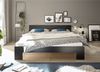 Bett >Cannes< in Schwarz - 185x71x204cm (BxHxT) Bild 4