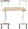Bisley E-WonderTech elektrisch höhenverstellbarer Schreibtisch 180x80 cm in weiß/lichtgrau - Elektrischer Tisch höhenverstellbar mit Memory-Funktion, EWT251808-396-007 Bild 2
