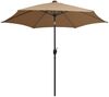 vidaXL Sonnenschirm mit LED-Beleuchtung und Alu-Mast 300 cm Taupe 47363 Bild 3