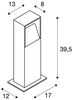 SLV No. 232115 LOGS 40 Stehleuchte eckig anthrazit LED 3000K IP44 40cm Bild 4
