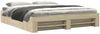 Bettgestell, Doppelbett ohne Matratze Sonoma-Eiche 200x200 cm Holzwerkstoff Bild 2