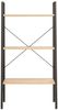 vidaXL Standregal 3 Böden Hellbraun und Schwarz 56x35x108 cm 336361 Bild 3