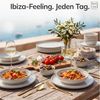 PURE LIVING INTERIOR DESIGN Geschirr-Set Pure Living Servierschüssel »Ibiza«, groß, Steingut, Beige, 1 Personen, Steingut, Großzügige Schüssel zum Servieren, Tischdekorativer Hingucker, Reakti… Bild 2