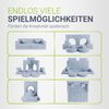 Juskys Kindersofa Kayo –Cord, modular & weich, Sofa für Kinderzimmer & Spielzimmer, sicher, flexibel, pflegeleicht, mit abnehmbaren Bezügen – Hellblau Bild 4