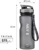 Nils Camp - Tritan-Flasche Trinkflasche 600 ml - Schwarz Bild 3