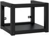 vidaXL Badezimmer-Waschtischgestell mit Waschbecken Schwarz Eisen 3101382 Bild 3