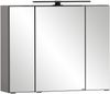 Badezimmer-Set >Lyon< (2-tlg.) in matt-grau, Graphit - 80x195x47cm (BxHxT) Bild 5
