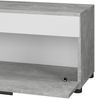 Wohnzimmerschrank Berno Beton/Weiß 70.8 x 38.9 cm mit Klapptür Vicco Bild 5