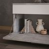Wohnzimmerschrank Berno Beton/Weiß 70.8 x 38.9 cm mit Klapptür Vicco Bild 4