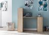 Schreibtisch WL5.693 mit Regal 120 x 120 x 53 cm Sonoma Holz Modern, Schreibtischregal Ablagefächer PC Tisch, Computertisch mit Ablage, Design Tisch Büro mit Aufbewahrung Bild 5