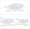 Relaxdays Keramik Auflaufform 3er Set Bild 5