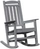 vidaXL Schaukelstuhl für den Garten Hellgrau 92 x 70 x 108cm HDPE 42006616 Bild 2