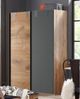 Schwebetürenschrank >Lothar< in Plankeneiche - 135x198x64cm (BxHxT) Bild 2