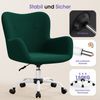 Adormii Bürostuhl Schminkstuhl,Homeoffice Stuhl mit Armlehnen,Drehstuhl mit Rrollen (Boucle-Gewebe,höhenverstellbar,für Schminktisch,Arbeitszimmer, Schlafzimmer,150kg) Bild 3
