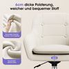 Adormii Bürostuhl Schminkstuhl,Homeoffice Stuhl mit Armlehnen,Drehstuhl mit Rrollen (Boucle-Gewebe,höhenverstellbar,für Schminktisch,Arbeitszimmer, Schlafzimmer,150kg) Bild 4