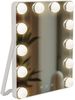 CLP Schminkspiegel Balian LED 3 Lichtfarben Hollywoodspiegel Standspiegel,weiß Bild 5