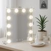 CLP Schminkspiegel Balian LED 3 Lichtfarben Hollywoodspiegel Standspiegel,weiß Bild 2