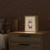 OnlyWow Nachttischlampe Lightbox Bär - Weiße Blumen - Gemütlich - Mädchen, Dimmbar, Farbwechsel, LED, Warmweiß, Kaltweiß, Neutralweiß Einstellbar, Kinderzimmer, Babyzimmer, Dimmbar, mit Kabel, Nachtlampe, LED Bild 2