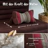 livasia Nackenstützkissen Knochenkissen, vegan und handgefertigt, Ø 15x32cm, Kapok Bild 4