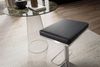 Barhocker Schwarz Kunstleder Edelstahl Drehbar Höhenverstellbar Modern Design Bild 5