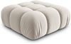 Micadoni Hocker Bellis Samt Bluvel Dunkelbeige Bild 2